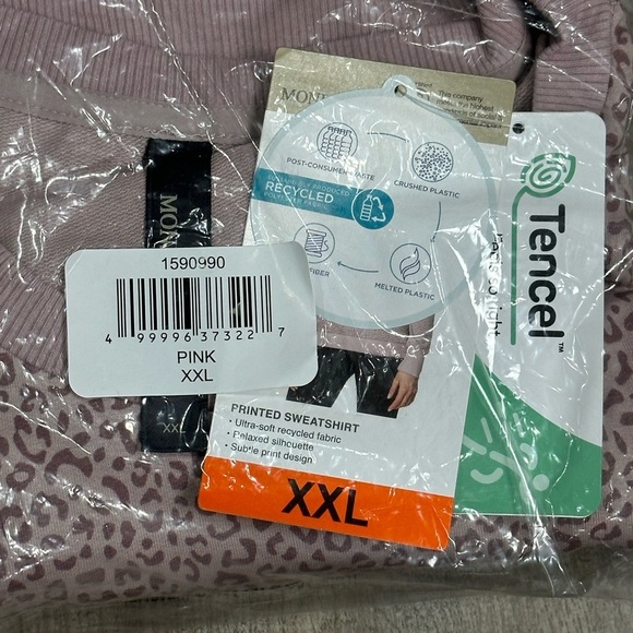 Ladies Mondetta XXL Crewneck Pullover Shirt Active Top Mid Weight Long Sleeve - Picture 7 of 8